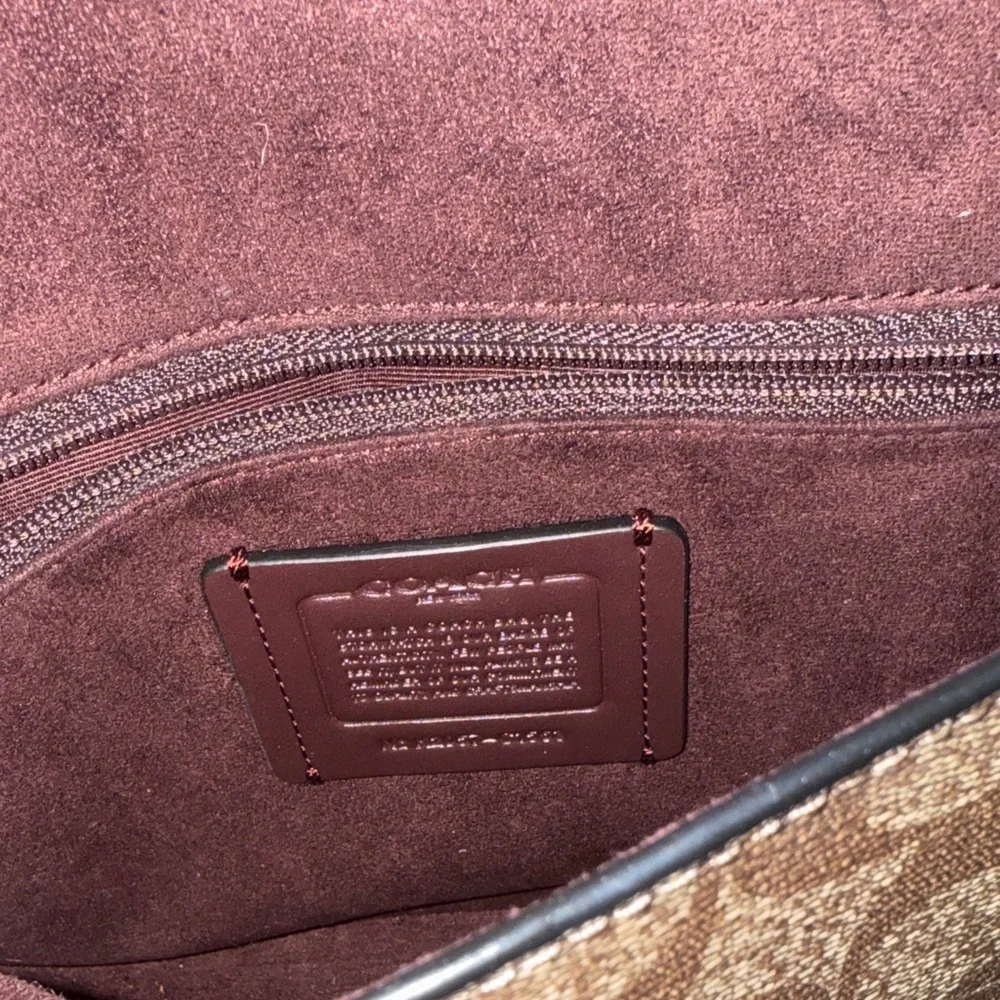 Coach Brown and Tan Crossbody Bag - Picture 3 of 4